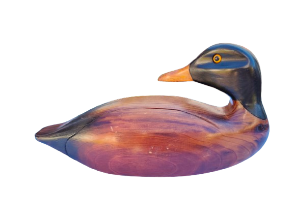 Feathers of Knysna carved and hand painted Antique Duck