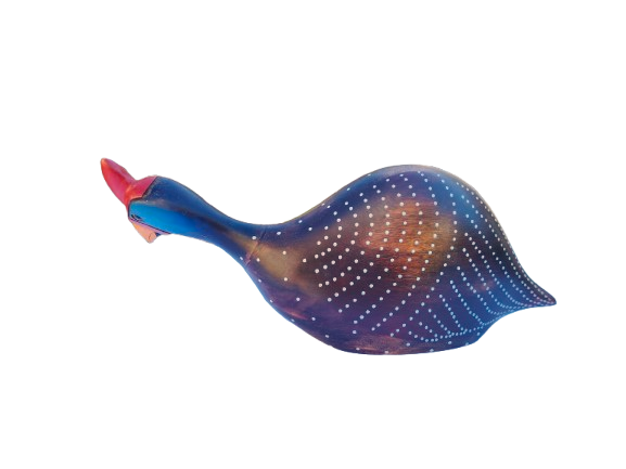 Feathers of Knysna carved and hand painted Crowned Guinea Fowl Series 1