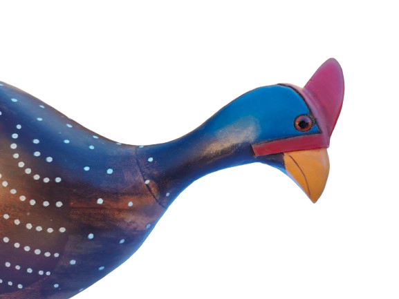 Feathers of Knysna carved and hand painted Crowned Guinea Fowl Series 1