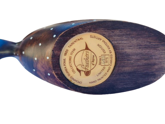 Feathers of Knysna carved and hand painted Crowned Guinea Fowl Series 1