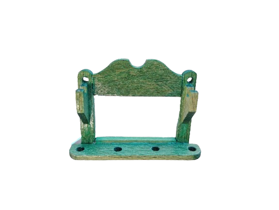 Original vintage wooden doll furniture wall rack