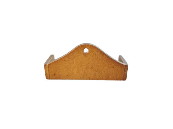 Original vintage wooden doll furniture wall shelf