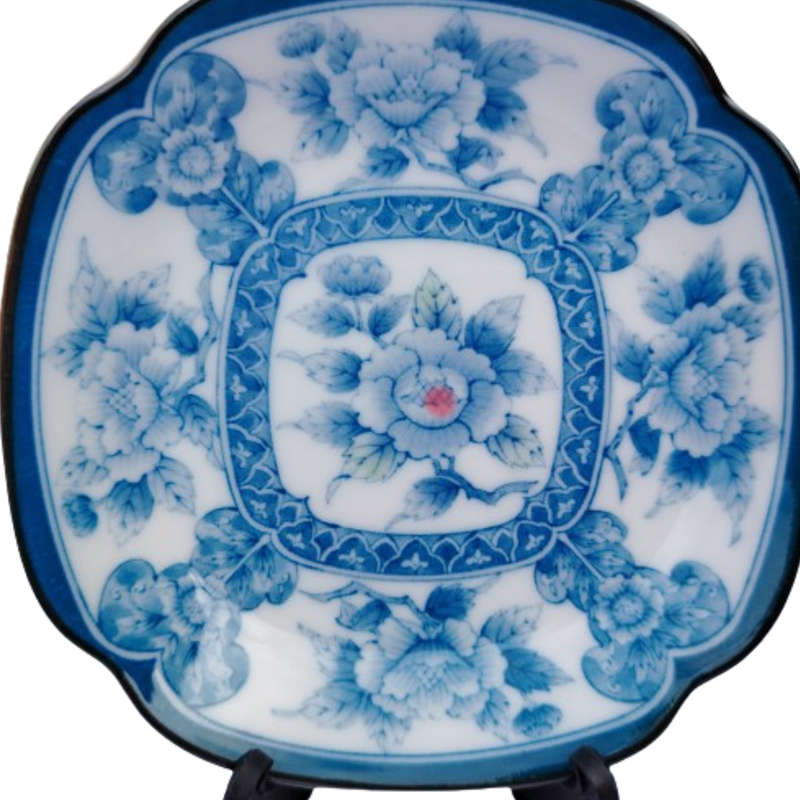 Imperial Japanese Imari Porcelain Square Plate