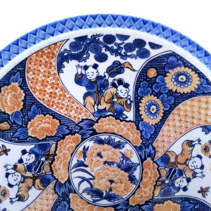Imperial Japanese Imari Porcelain Large Round Charger Plate