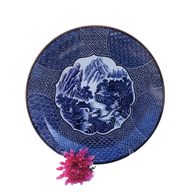 Blue and White Japanese Imari Large Charger Plate