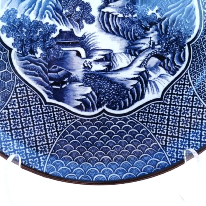 Blue and White Japanese Imari Large Charger Plate