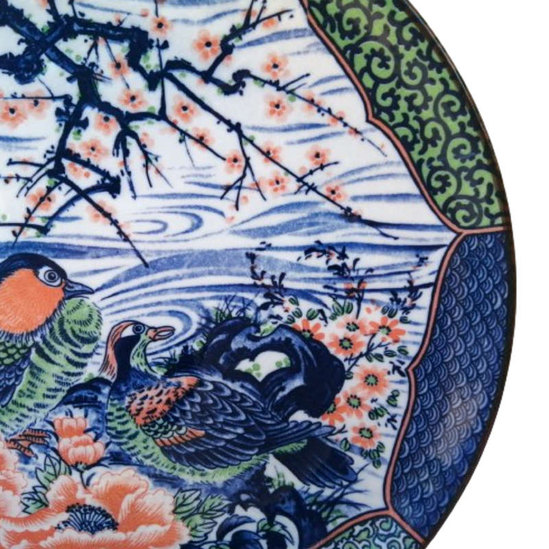 Imperial Japanese Imari Porcelain Large Round Charger Plate
