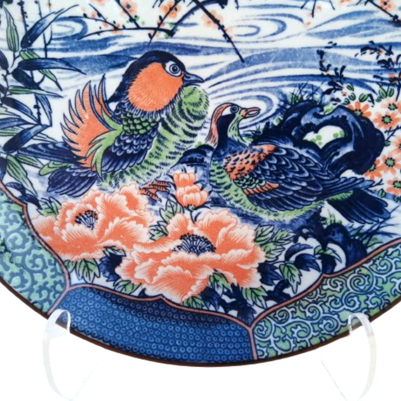 Imperial Japanese Imari Porcelain Large Round Charger Plate
