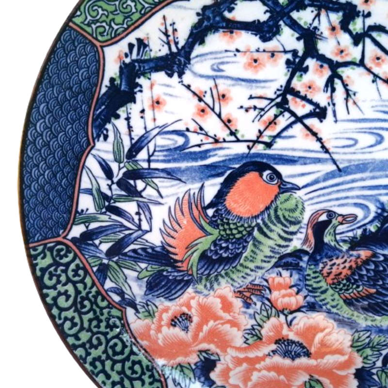 Imperial Japanese Imari Porcelain Large Round Charger Plate