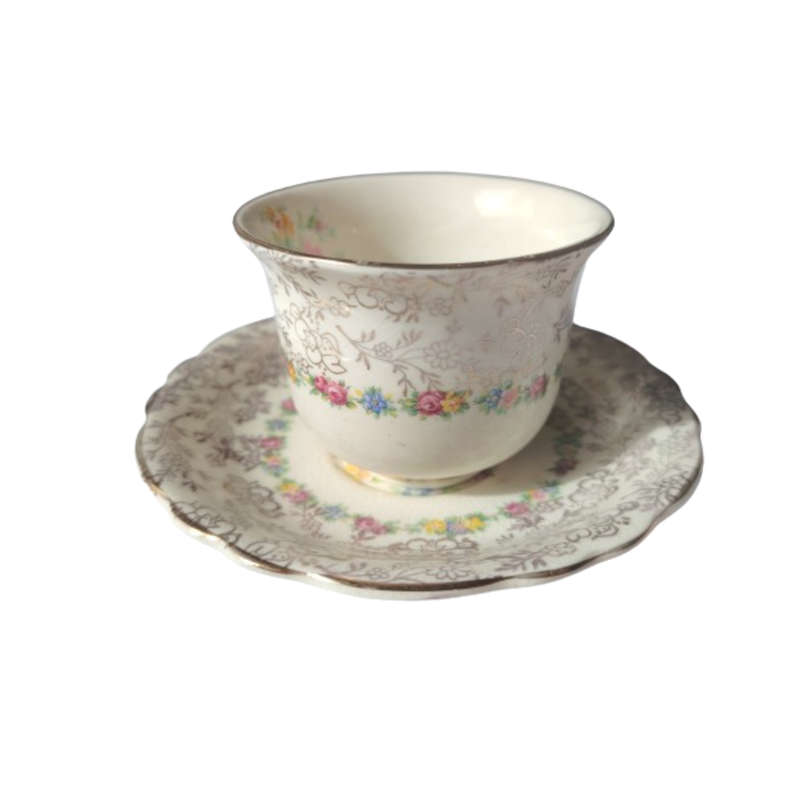 James Kent Fine Bone China Tea Set Hand Painted Flower Decoration