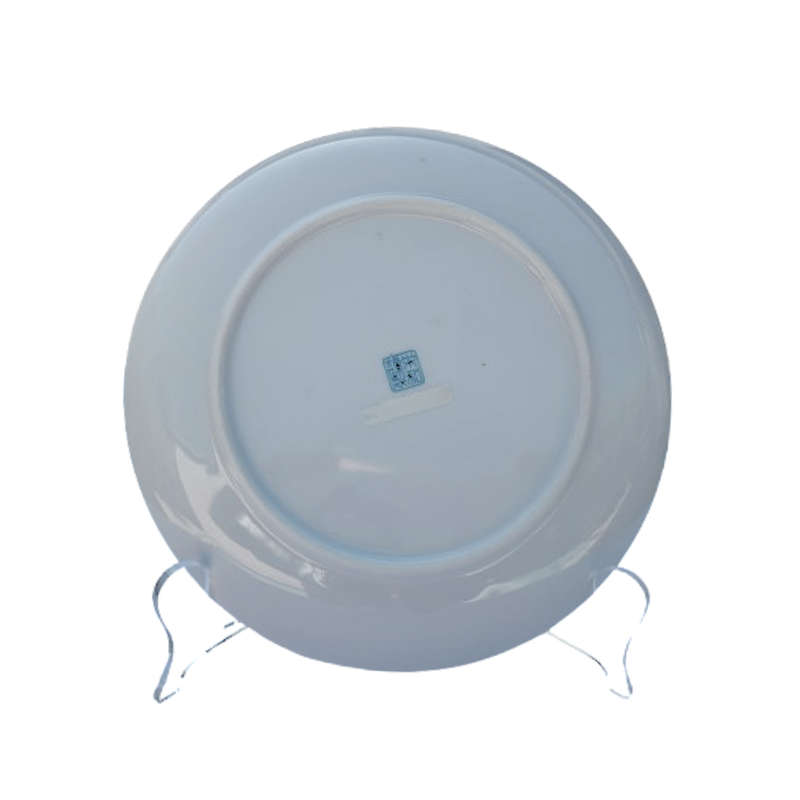 Japanese Imari Porcelain Blue Birds Round Plate