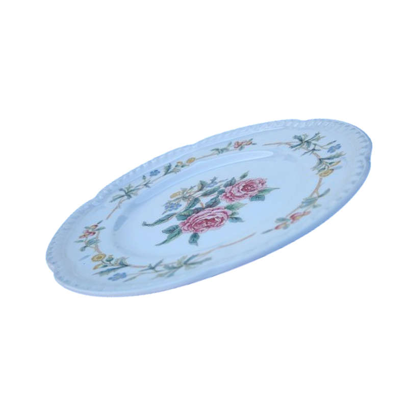 Johnson Brothers plate that is decorated in the Garden Party