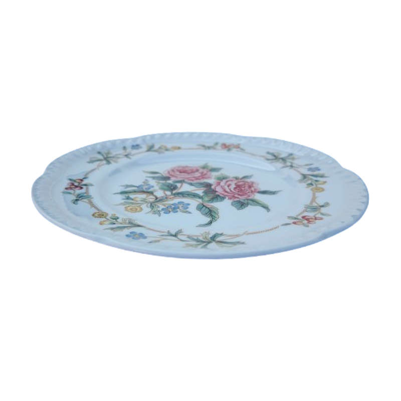 Johnson Brothers plate that is decorated in the Garden Party