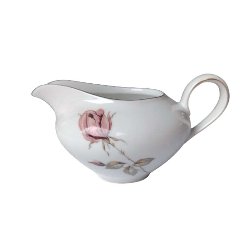 KPM Krister Porcelain Tea Set Rose and Gold Trim
