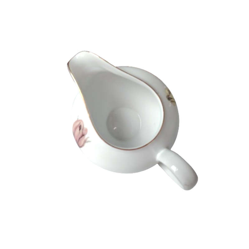 KPM Krister Porcelain Tea Set Rose and Gold Trim