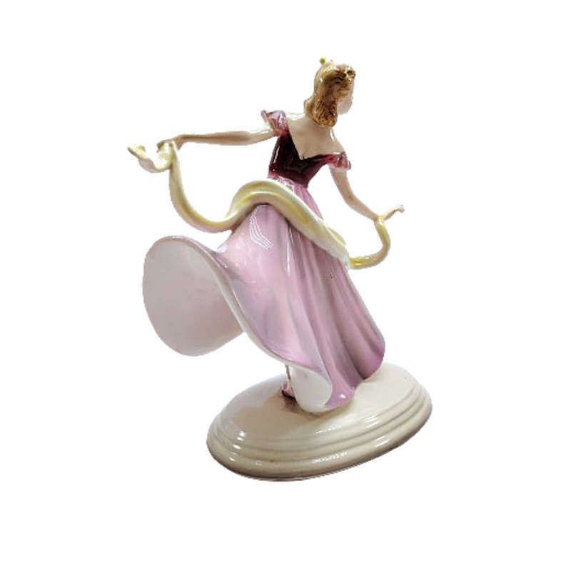 Art Deco Ceramic Sculpture Lady Dancer by Keramos Vienna, Austria, circa 1920