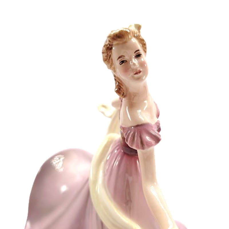 Art Deco Ceramic Sculpture Lady Dancer by Keramos Vienna, Austria, circa 1920
