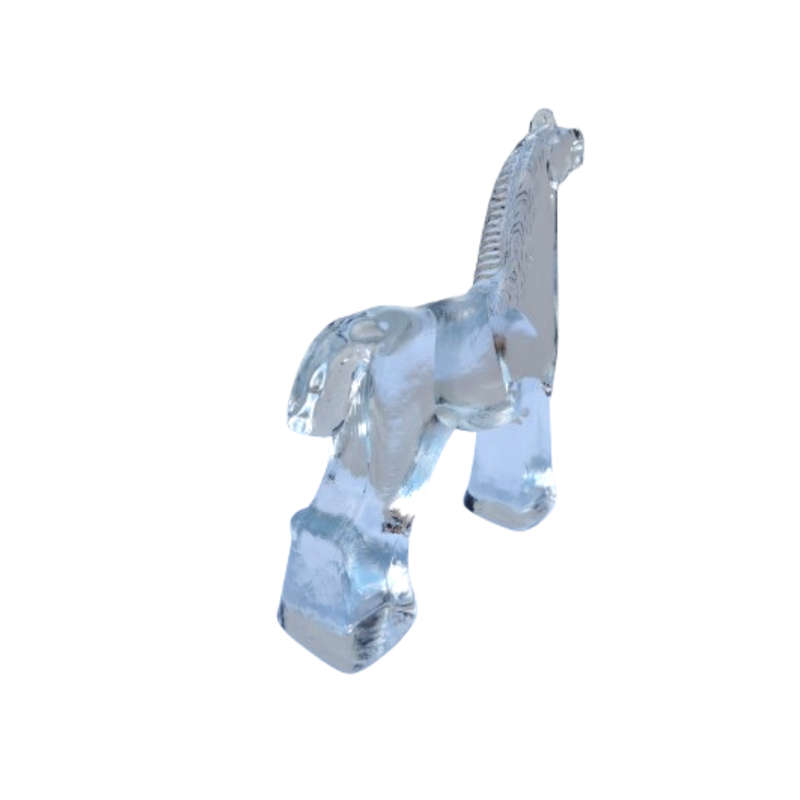 Kosta Boda Large sculptural Glass Horse Paperweight  Designer Bertil Vallien