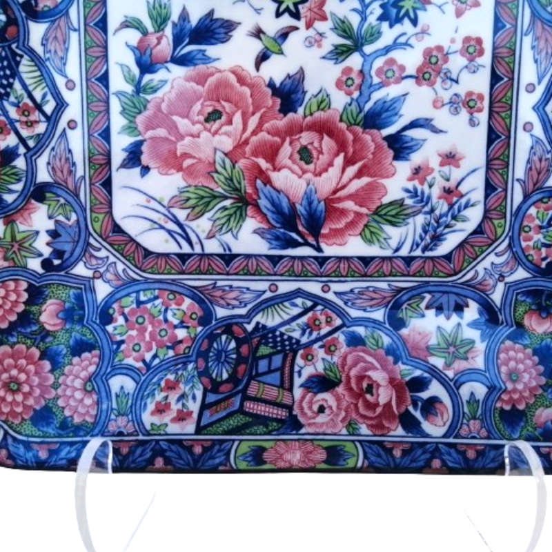 BWA Japanese Imari Porcelain Large Rectangular Charger Plate