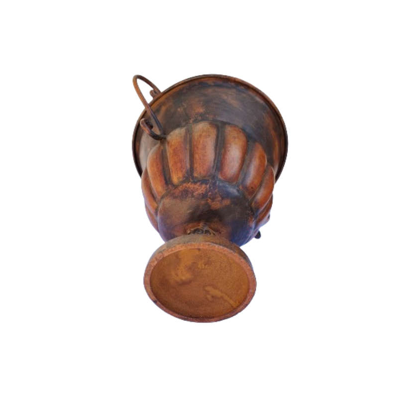 Large Metal Vase Urn with Handles