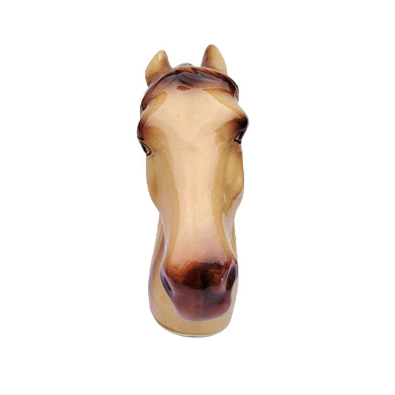 Huge Vintage Porcelain Horses Head Statue
