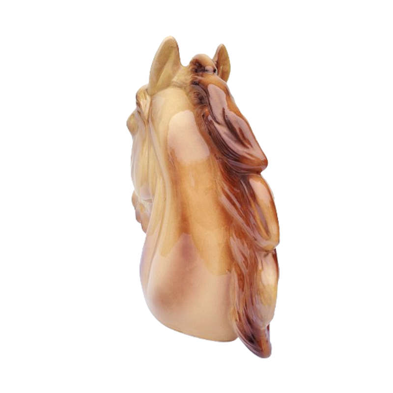 Huge Vintage Porcelain Horses Head Statue