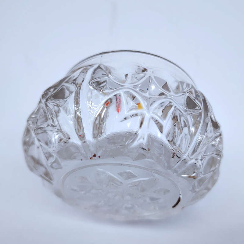 Vintage German 1930-1950 Bonboniere Lidded Glass Dish