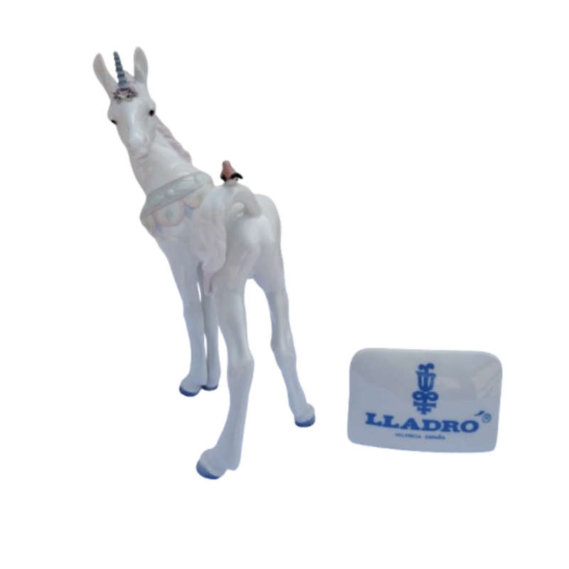 Lladro Rare Figurine Standing Little Unicorn #5993