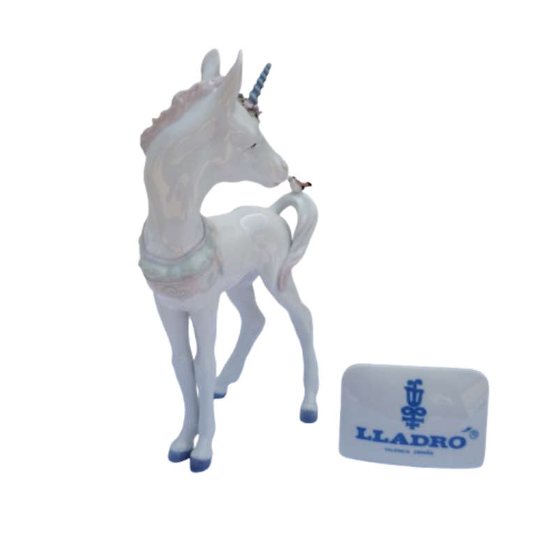 Lladro Rare Figurine Standing Little Unicorn #5993