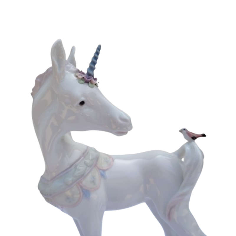 Lladro Rare Figurine Standing Little Unicorn #5993
