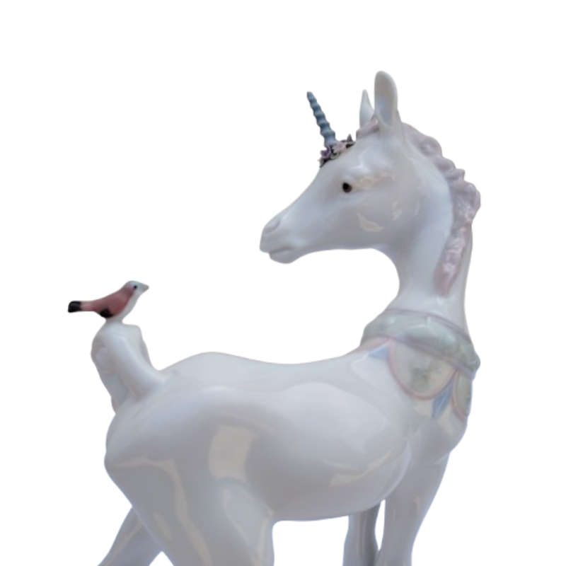 Lladro Rare Figurine Standing Little Unicorn #5993