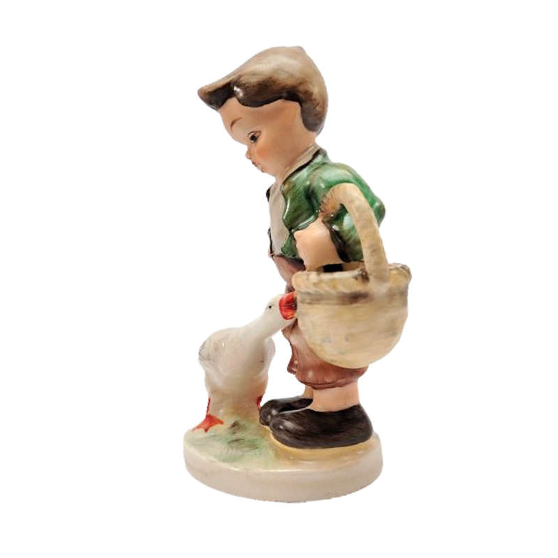 Friedel Bavaria Made In Western Germany Boy with Goose Figurine