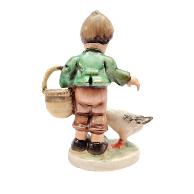 Friedel Bavaria Made In Western Germany Boy with Goose Figurine