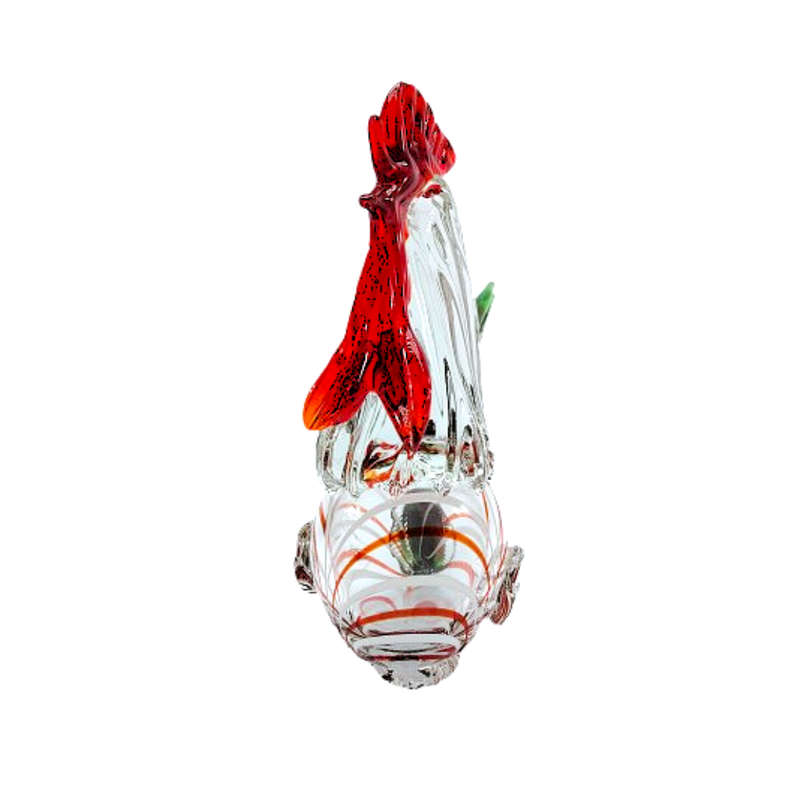 Murano Large Vintage Chicken Hen Rooster Sculpture