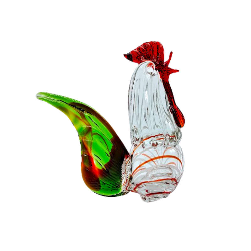 Murano Large Vintage Chicken Hen Rooster Sculpture