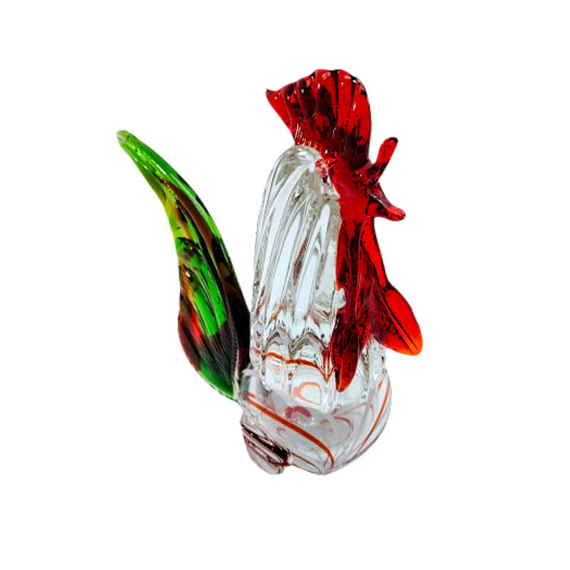 Murano Large Vintage Chicken Hen Rooster Sculpture