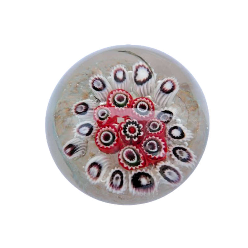 Stunning Vintage  Millefiori  Glass Paperweight