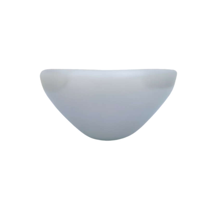 Murano Incamiciato art glass Milk White with bright Green