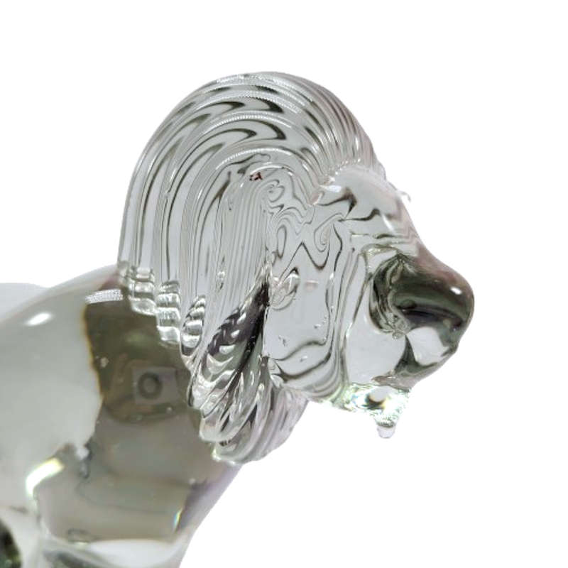 Art Ngwenya Glass Large And Heavy Lion Paperweight Swaziland