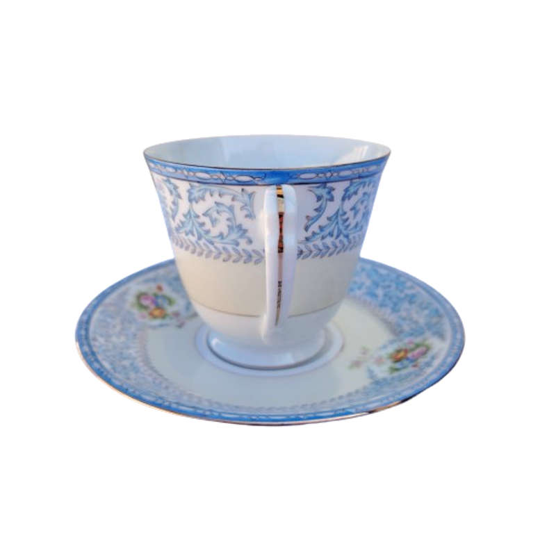 Noritake Blue and Yellow 3 x Trio's