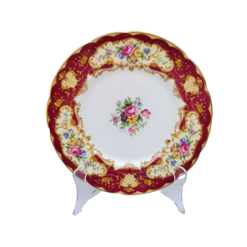 Paragon Trio Fine Bone China Red Pompadour Trio