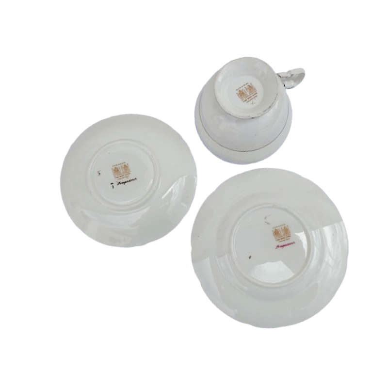 Paragon Trio Fine Bone China Red Pompadour Trio