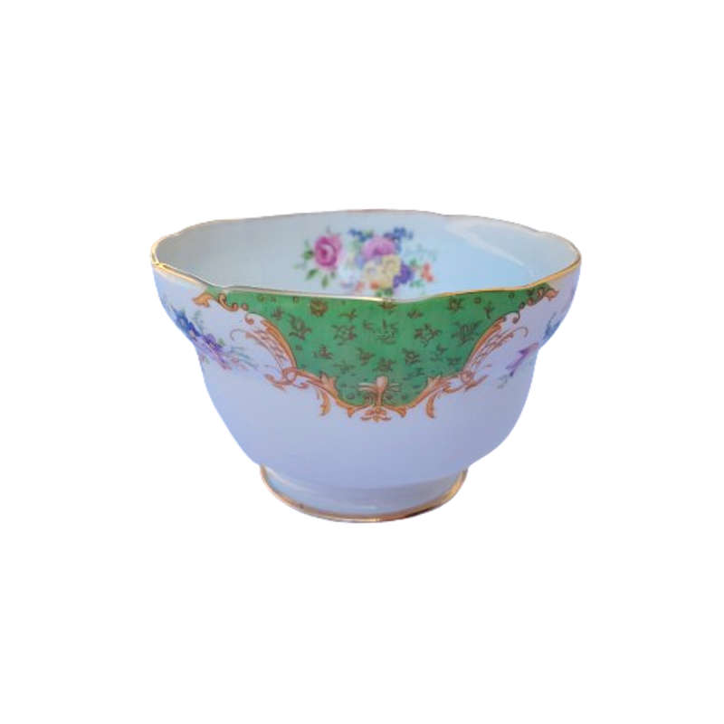 Paragon Fine Bone China Green Rockingham Sugar Bowl