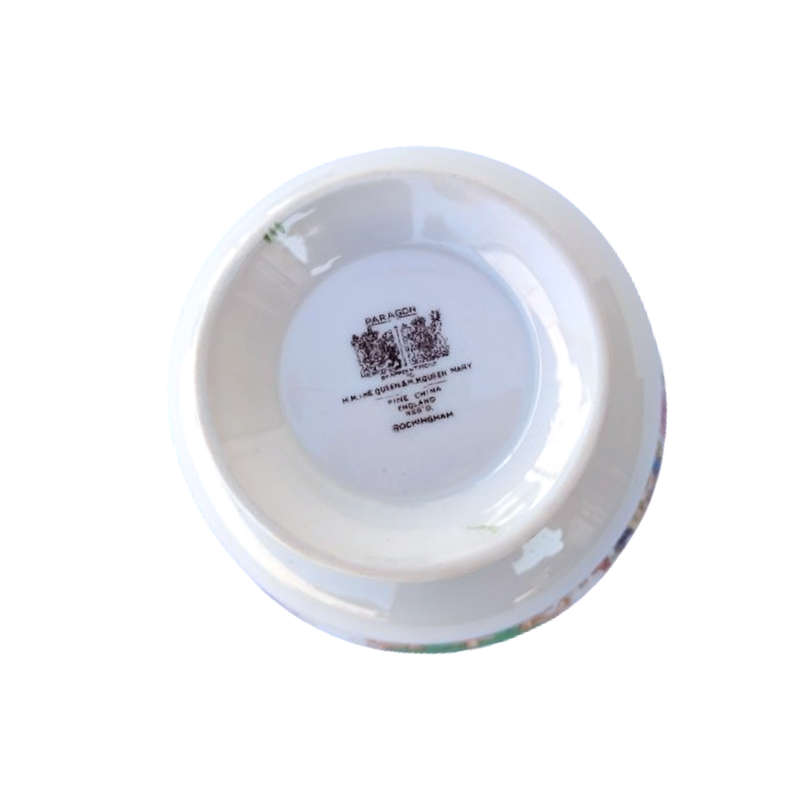 Paragon Fine Bone China Green Rockingham Sugar Bowl