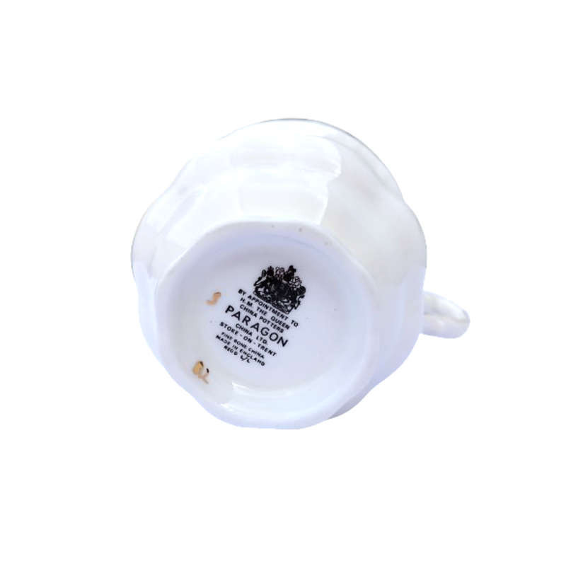 Paragon Elegant White and Gold Tea Set