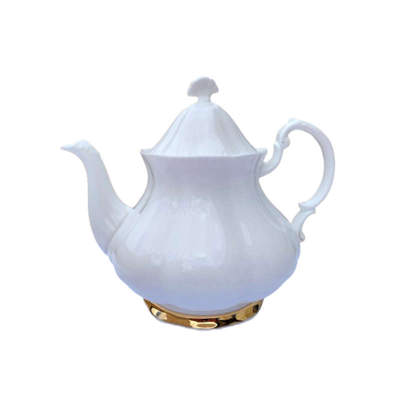 Paragon Elegant White and Gold Tea Set