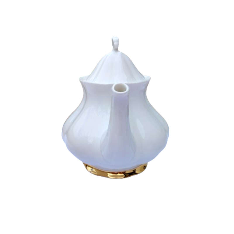 Paragon Elegant White and Gold Tea Set