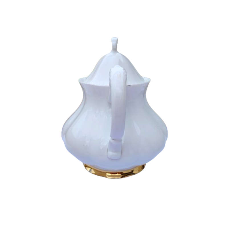 Paragon Elegant White and Gold Tea Set
