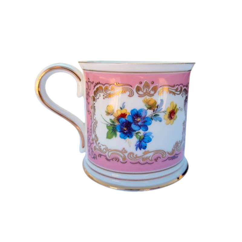 Bone China Mug from Past Times Beautiful Trembly Rose Pink Floral