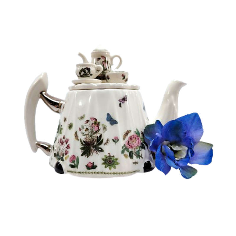 Paul Cardew designed Portmeirion miniature tea pot Botanic Garden